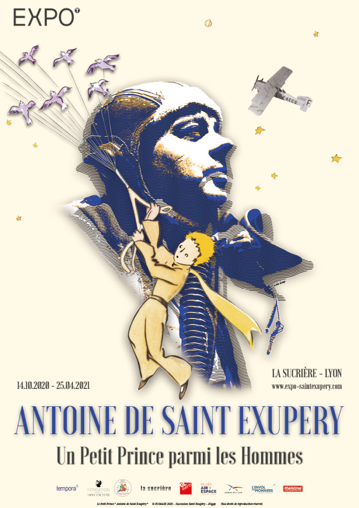 Affiche article de l'exposition Saint Exupéry - Little Beaux Arts - Lyon