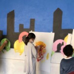 RÊVE, (D)ECOL(L)E : Fresque réalisée par Little Beaux-Arts, l'artiste Big Ben et les eleves de CE1 de l'Ecole Lumière. 2021